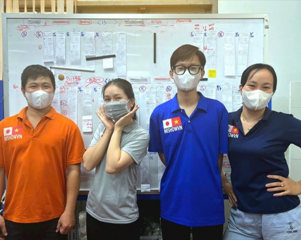 Let’s meet the teams in a clothing manufacturing company!